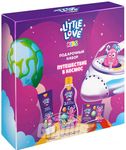 Подарочный набор LITTLE LOVE Путешествие в космос (Шампунь-гель-пена 3-в-1+Дет.мыло+Мыльн.краска)