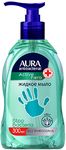 Мыло жидкое AURA Antibacterial 300мл Алоэ Вера ультразащита с антибактериальным эффектом/дозатор*8