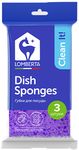 Губки LOMBERTA  3шт кухонные крупнопористые(полибэг)*57