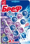 Средство для санузлов БРЕФ 3x50г Туалетный блок Сила-Актив Свежесть лаванды