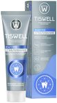 Зубная паста TISWELL 110г отбеливающая энзимная от темного налета и камня с кальцием и фтором*9