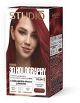 Крем-краска STUDIO professional HOLOGRAPHY 3D 50/50/25/15мл 6.5 Рубиново-красный