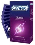 Презервативы Contex Classic 6шт/уп из натурального латекса  по 6шт/уп