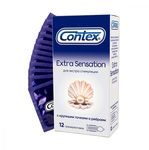 Презервативы Contex Extra Sensation 12шт/уп из натурального латекса