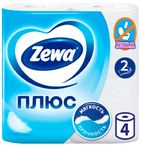 Туалетная бумага ZEWA Плюс 4шт 2сл Белая