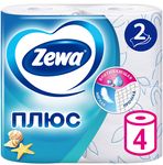Туалетная бумага ZEWA Плюс 4шт 2сл с ароматом океанической свежести