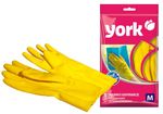 Перчатки хозяйственные YORK резиновые М
