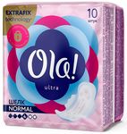 Женские гигиенические прокладки OLA! Ultra Normal 10шт ультратонкие Шелковистая поверхность с крылышками