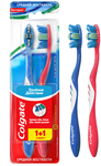 Зубная щетка COLGATE 1+1 Тройное действие среднй жесткости