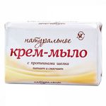 Мыло туалетное НАТУРАЛЬНОЕ 90г крем-мыло с протеинами шелка