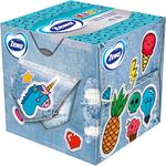 Салфетки косметические ZEWA Kids 60шт Зоопарк для лица в кубе