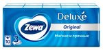 Бумажные платочки ZEWA Delux 10шт 3сл (спайка 10шт)