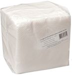 Бумажные салфетки ПЭ 50 1сл 24*24 белые однотонные
