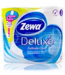 Туалетная бумага ZEWA Delux 4шт 3сл Белая Зимняя коллекция