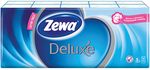 Бумажные платочки ZEWA Delux 10шт 3сл Зимняя коллекция (спайка 10шт)