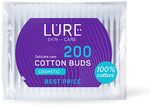 Ватные палочки LURE 200шт п/э пакет 48