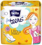 Прокладки впитывающие BELLA For Teens 10шт Energy супертонкие с крылышками, толщина 2мм для подростков