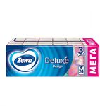 Бумажные платочки ZEWA Delux 24шт 3сл Family/СТАЙЛ (спайка 24 шт)