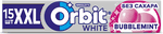 Жевательная резинка Orbit White XXL Bubblemint без сахара, 20,4 г