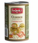 FEDERICI Оливки с креветкой 300гр.*12 ж/б