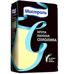 Крупа Мистраль манная из твердых сортов пшеницы Семолина, 450 г