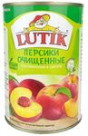 LUTIK Персики очищенные половинки в сиропе 425мл.*12 ж/б