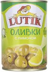 LUTIK Оливки с Лимоном 280мл.*12