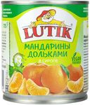 LUTIK Мандарины дольками в сиропе 314мл.*12 ж/б