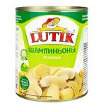 LUTIK Шампиньоны резаные 850мл.*12 ж/б