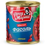 Фасоль Фрау Марта красная в собственном соку  310 г 1/15