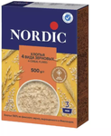 Nordic Хлопья 4 вида зерновых 500гр.*12