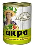 Угощение славянки Икра из кабачков ж/б 360гр.*12