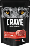 Корм консервированный полнорационный CRAVE для взрослых собак всех пород говядина в соусе, 85г