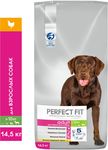 Сухой корм PERFECT FIT для собак средних и крупных пород старше года, с курицей, 14,5кг