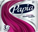 Туалетная бумага Papia 3 слоя, 4 рулона*14