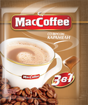 Напиток кофейный растворимый MacCoffee 3 в 1 карамель м/у 25х20х18г