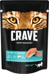Корм консервированный полнорационный CRAVE для взрослых кошек с лососем, 70г