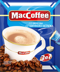 Напиток MacCoffee кофейный растворимый (3 в 1) со вкусом сгущенного молока м/уп 20г*50шт*10 лента