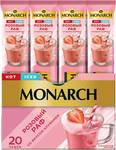 Кофейный напиток Monarch Розовый Раф со вкусом клубники 16г