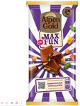Шоколад молочный Alpen Gold MaxFun со взрывной карамелью, мармеладом и печеньем 130г