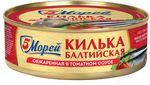 ТОП 100 Килька 5 Морей балтийская нер. обжар. в томат.соусе ж/б 24*240г