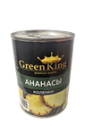 Ананасы Green King колечки в легком сиропе ж/б 580 мл (сухой вес 340 г)