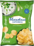 Чипсы Московский Картофель хруст. со вкусом лука и сметаны 120г