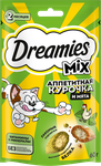 Лакомство для кошек Dreamies курица и мята 60г