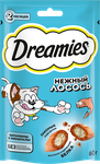 Лакомство для кошек Dreamies с лососем 8×60г
