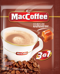 Коф.напиток MacCoffee 3 в 1 раствор, КАРАМЕЛь, м/у 18г*25шт*10