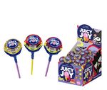 Карамель JUICY JOY на палочке с жевательной резинкой 29г. 12*50