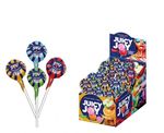 Карамель JUICY JOY на палочке с жевательной резинкой 17 г. 12*70