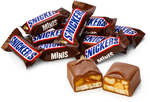 Шоколадные конфеты Snickers minis с карамелью, арахисом и нугой, 2.9 кг