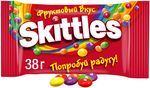Конфеты Skittles Фруктовый вкус, драже со вкусами лимона, лайма, апельсина, клубники и черной смородины, 38 г